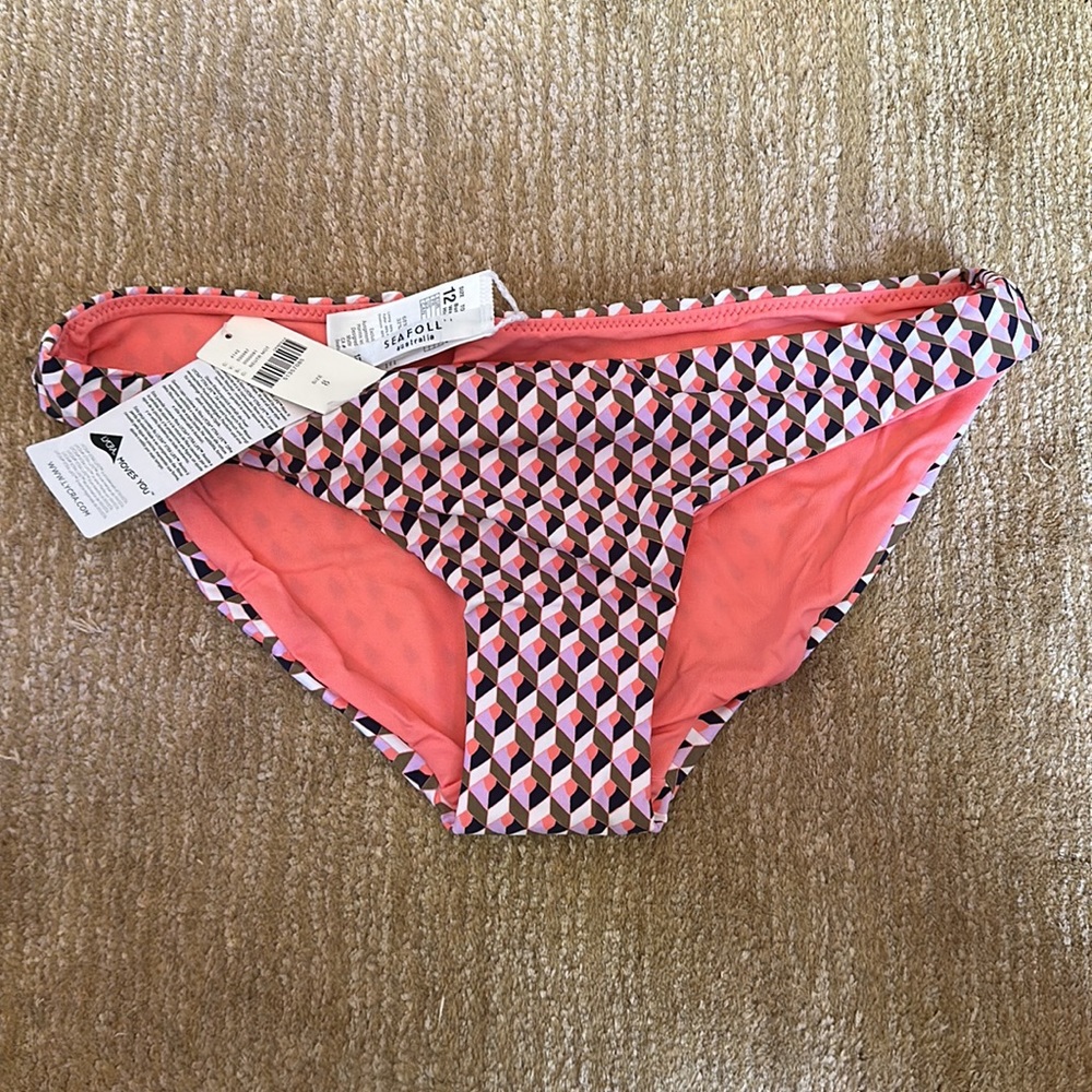 NWT Seafolly Anthropologie Remix Hipster US Size 8